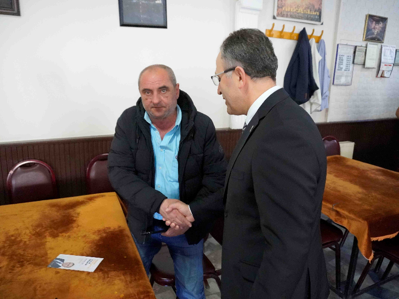 Ak Parti Milletvekili Adayı Av. Mehmet Sarı, seçim çalışmaları için Değirmenköy'de