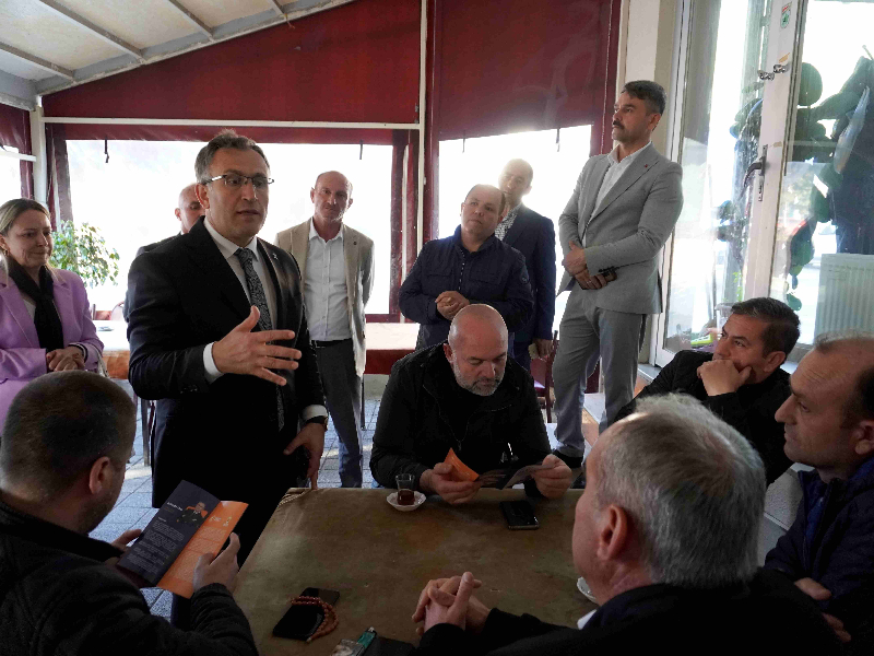 Ak Parti Milletvekili Adayı Av. Mehmet Sarı, seçim çalışmaları için Değirmenköy'de