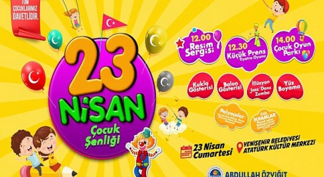 23 Nisan’da Mersin Yenişehir’de şenlik var