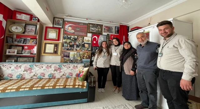 Bursa Osmangazi’de şehit ailelerine ziyaret