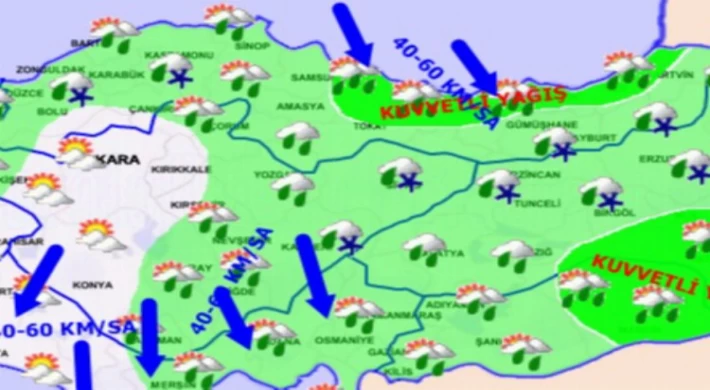 Meteoroloji’den şiddetli yağış uyarısı! Türkiye’de bugün hava nasıl olacak?