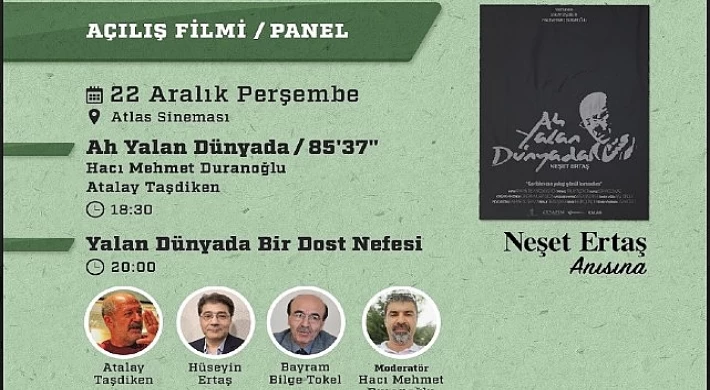 Kızılay Dostluk Kısa Film Festivali Neşet Ertaş ile açılıyor