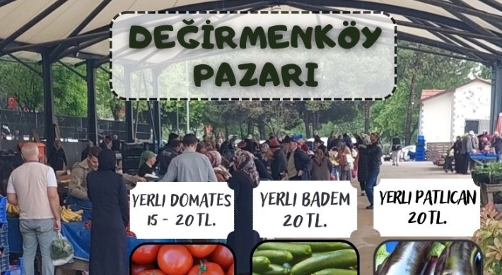 Değirmenköy Pazarı meyve ve sebze fiyatları (02.08.2023)