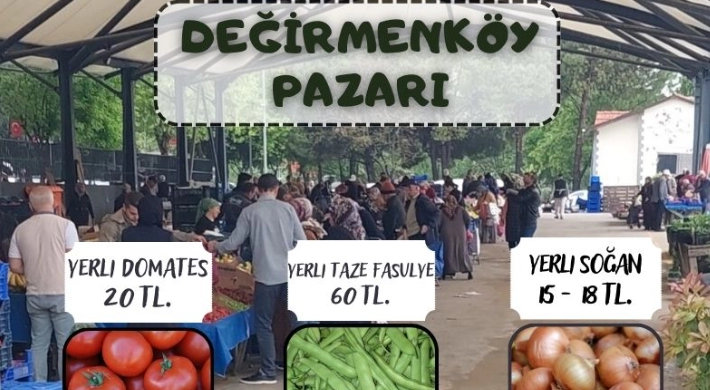 Değirmenköy Pazarı meyve ve sebze fiyatları (23.08.2023)