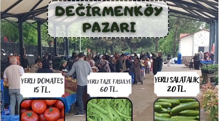 Değirmenköy Pazarı meyve ve sebze fiyatları (30.08.2023)