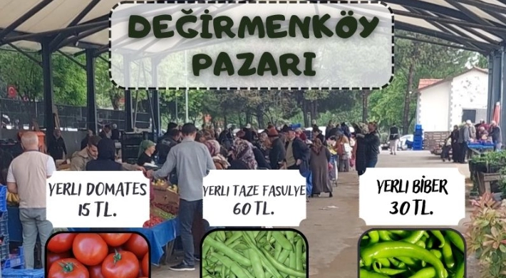 Değirmenköy Pazarı meyve ve sebze fiyatları (06.09.2023)