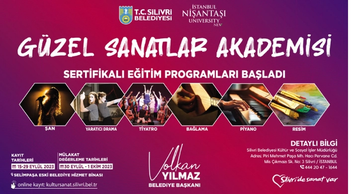 GÜZEL SANATLAR AKADEMİSİNDE YENİ DÖNEM EĞİTİMLERİ BAŞLIYOR