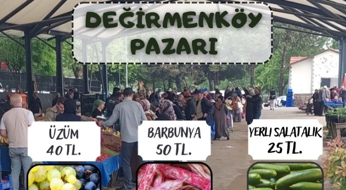 Değirmenköy Pazarı meyve ve sebze fiyatları (04.10.2023)