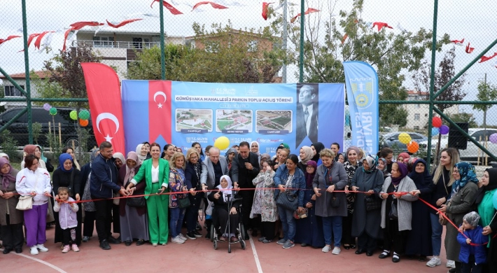 GÜMÜŞYAKA'DA 3 PARKIN TOPLU AÇILIŞ TÖRENİ GERÇEKLEŞTİ