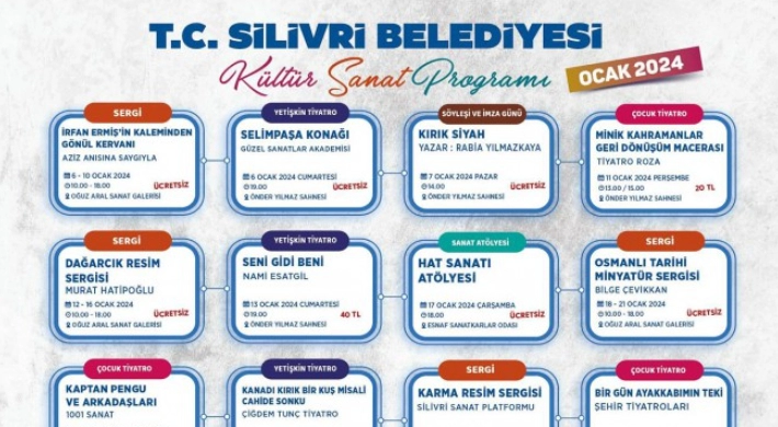 OCAK AYI KÜLTÜR SANAT PROGRAMI BELLİ OLDU