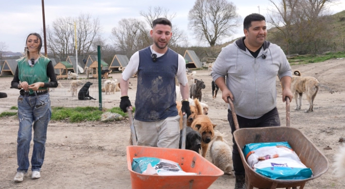 Fenomen taksici Hamdi, Silivri'de köpek barınağını ziyaret etti