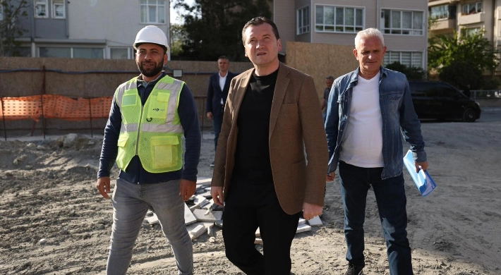 Silivri Belediye Başkanı Bora Balcıoğlu Gençlik ve Kültür Merkezi İnşaatını İnceledi