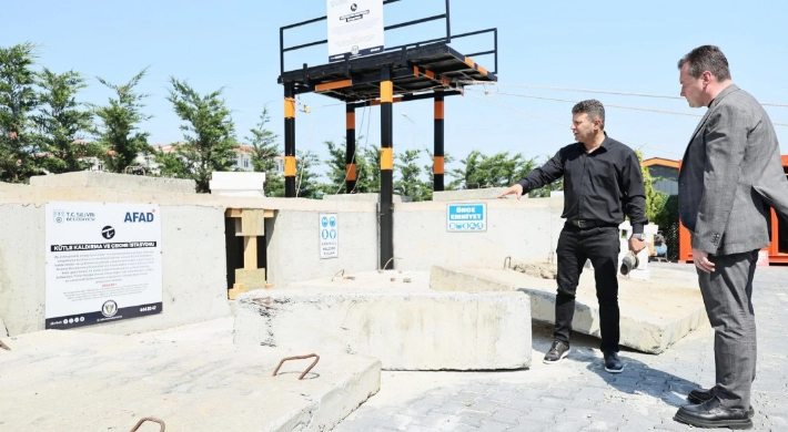 Başkan Balcıoğlu, Afet Eğitim Parkuru Açılışı Öncesi Hazırlıkları İnceledi