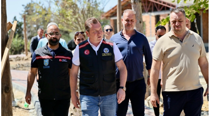 Başkan Balcıoğlu, Çeltik’teki Sosyal Tesis Projesini Yerinde İnceledi