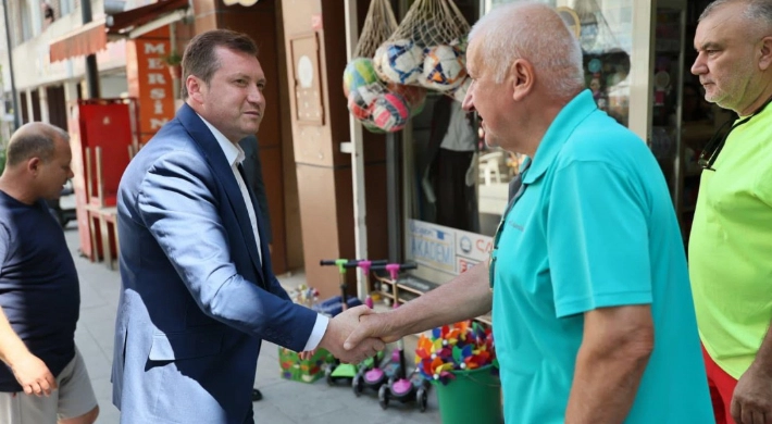 Başkan Balcıoğlu, Esnaf ve Vatandaşlarla Buluşmalarını Sürdürüyor