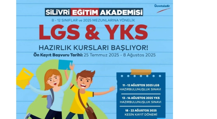 Silivri Belediyesi’nden LGS ve YKS’ye Hazırlanan Öğrencilere Ücretsiz Kurs Fırsatı