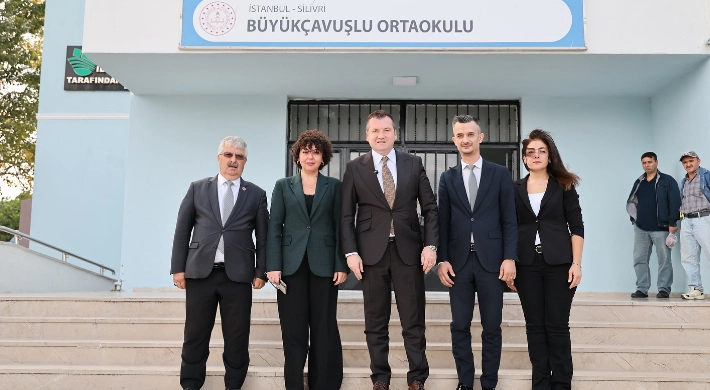 Silivri Belediyesi’nden Büyükçavuşlu Ortaokulu’na Kapsamlı Yenileme