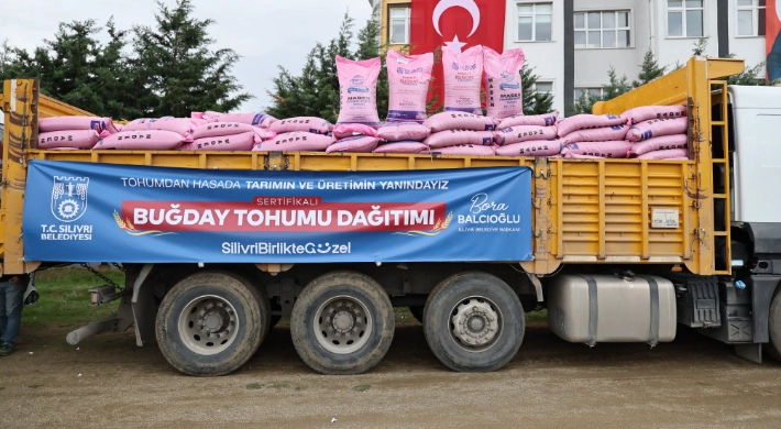 Silivri’de 200 üreticiye 40 ton buğday tohumu teslim edildi