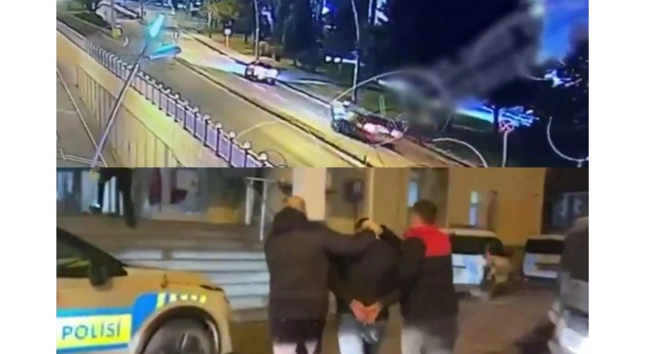 Polislerin üzerine araç sürdü, tutuklandı