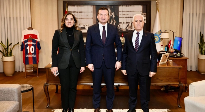 Başkan Balcıoğlu, Bozbey ve Yüceer’i ağırladı