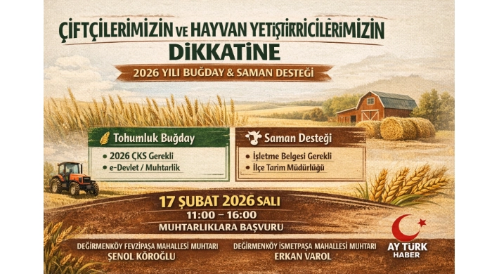 Değirmenköy Muhtarlıklarından Üreticilere Destek Çağrısı