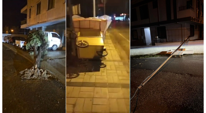 Şiddetli Rüzgâr Değirmenköy’de Hasara Yol Açtı