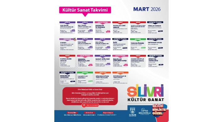 Silivri Belediyesi Mart ayı etkinlik takvimi açıklandı!