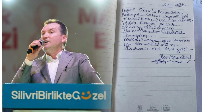 BALCIOĞLU'NDAN EL YAZILI MESAJ