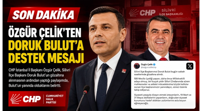 Özgür Çelik'ten Doruk Bulut'a Destek Mesajı