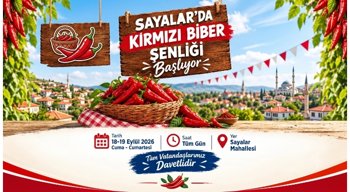 Sayalar’da Kırmızı Biber Şenliği Başlıyor