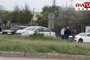 Değirmenköy Gümüşyaka kavşağında trafik kazası oldu