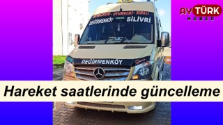 Değirmenköy minibüslerinin hareket saatleri değişti !