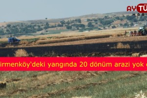 Değirmenköy’de 1 gün arayla 2. Yangında 20 dönüm ekili alan yok oldu