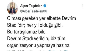 Taşdelen’den ODTÜ’ye mezuniyet çağrısı: Devrim Stadı verilsin, organizasyonu yapalım
