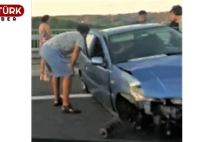 İstanbul FSM Köprüsü girişinde trafik kazası