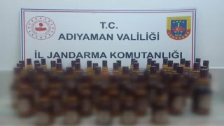 Adıyaman’da jandarma 51 şişe bandrolsüz alkole el koydu