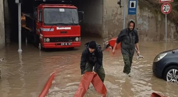 Şiddetli yağışa rağmen kent genelinde sorun yaşanmadı