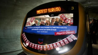 İstanbul’da bitme aşamasındaki metro test sürüşünde