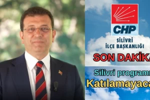 İmamoğlu Silivri'deki programa katılamayacak