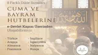 Diyanet’in hutbeleri 8 farklı dilde e-devlet’te