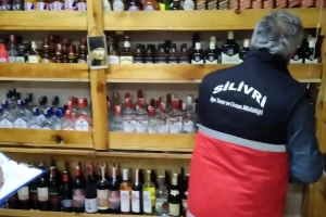 Silivri'de alkollü içki satış yerlerine denetimler sıklaştı