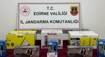 Edirne’de kaçak elektronik eşya ele geçirildi!