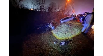 Düzce’de iki otomobil çarpıştı: 6 yaralı