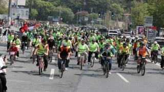 Gazze için pedal çevirdiler