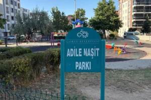 Çorlu'da Adile Naşit Parkı'nda Vandallık