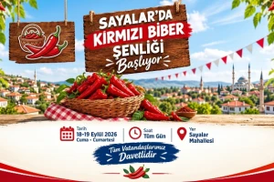 Sayalar’da Kırmızı Biber Şenliği Başlıyor