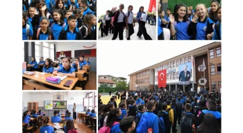 Yaz tatiline elveda, ilk okul gününe merhaba... Okullarda ders başı yapıldı